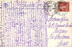 VINTAGE POSTCARD Avion Aviation Monoplane Bleriot Circuit European July 1911 June Arrived of Garros has Liege Utrecht