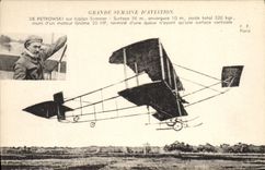 CPA Avion Aviation De Petrowski sur biplan Sommer 