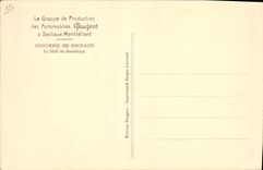 CPA Automobile Groupe de production des automobiles Peugeot Sochaux Montbeliard Fonderie de Sochaux
