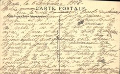 VINTAGE POSTCARD Automobile Paris Street of Peace and Column Vendome Peugeot Salt Cerebos