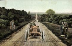 CPA Automobile Circuit de la Sarthe La ligne droite entre Connerre et St Mars 