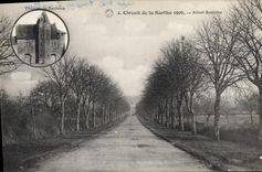 VINTAGE POSTCARD Automobile Circuit of the Sarthe 1906 Before Bouloire