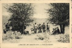 VINTAGE POSTCARD Automobile Circuit of the Great Erg Market of the lunch