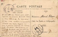 VINTAGE POSTCARD Automobile Circuit of the Sarthe descent of Beautiful useless to arrive at the platforms