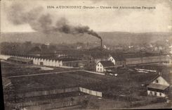 CPA Automobile Audincourt Usines des Automobiles Peugeot 