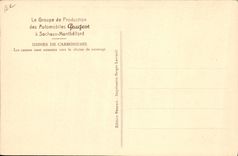 CPA Automobile Groupe de production des automobiles Peugeot Sochaux Montbeliard Carrosserie 