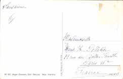 VINTAGE POSTCARD Illustrateur Lausanne Places Fen