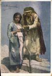 VINTAGE POSTCARD Mrkvieka Illustrator the beggar