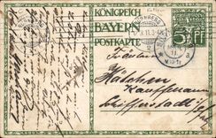 CPA Illustrateur Baviere Bayern 1821 1911