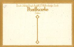 VINTAGE POSTCARD Illustrator Druck U Verlag Graph Anstatt Wolfensberger Zurich