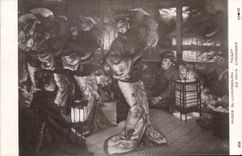 VINTAGE POSTCARD Japanese Japan Museum of Luxembourg Tissot In foreign country