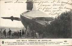 CPA Avion Aviation Zeppelin Dirigeable Debacle 