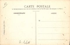 Dirigible francés del zepelín de la aviación del plano de la POSTAL de la VENDIMIA del ingeniero de barón Edmundo de Marcay y de Kluytmans de Marcay