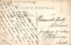 CPA Avion Aviation Zeppelin Dirigeable Atterrissage du Republique