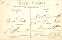 VINTAGE POSTCARD Plane Aviation Zeppelin Airship Town of Paris Henry Deutsch Surcouf Tests of operations of equipment