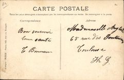 Dirigible Lebaudy del zepelín de la aviación del plano de la POSTAL de la VENDIMIA el jauen 1904