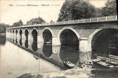 VINTAGE POSTCARD Surroundings Of Orleans Olivet the Bridge