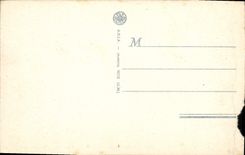 VINTAGE POSTCARD Antibes Seen Through the Pines And the Snow-covered Alpine range