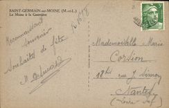CPA Saint Germain Sur Moine Le Moine A La Gauvriere