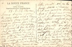 VINTAGE POSTCARD Saint Laurent d' Eze