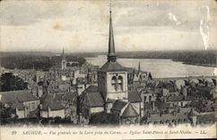 CPA Saumur Vue Generale Sur La Loire Prise Du Coteau
