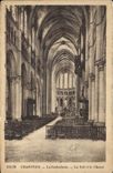 CPA Chartres La Cathedrale La nef et le choeur