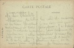 VINTAGE POSTCARD Battille Of the Sermaize Marne Les Bains Main street Militaria