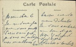 VINTAGE POSTCARD the Spine Notre Dame Basilica arrows