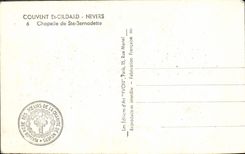 Cámara acorazada del St Gildard Nevers del convento de la POSTAL de la VENDIMIA del co. Bernadette