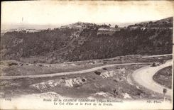 Camino de la POSTAL de la VENDIMIA de la cornisa grande el collar D Eze y Fort de Drette