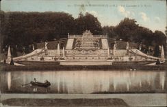 VINTAGE POSTCARD Castle De Pomponne Cascades And the Mirror