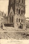 CPA Les halles d'Ypres Beffroi apres le bombardement Militaria
