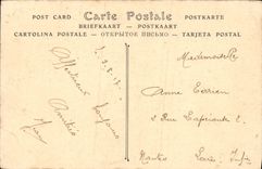 Mercados de la POSTAL de la VENDIMIA del campanario de una iglesia de Ypres después del bombardeo de Militaria