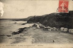 CPA Saint Brieuc La plage de Saint Laurent 