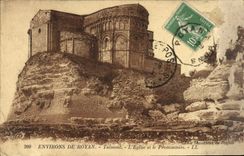 VINTAGE POSTCARD Surroundings of Royan Talmon the church and the Headland