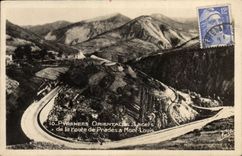 VINTAGE POSTCARD the Pyrenees Orientales Lacels Of the Road De Prades has Mont Louis
