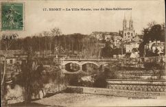 VINTAGE POSTCARD Niort the High City Seen Of the Low Sandman