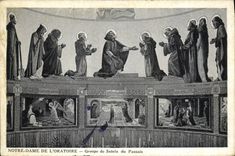 CPA Notre Dame De L'Oratoire Groupe De Saints Du Passais