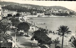 POSTAL de la VENDIMIA Niza el barón del montaje y la caminata del inglés