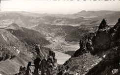 MODERN CARD Auvergne Seen from Of Sancy Towards the Mount Gilds