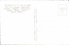 CPM Les Chateaux De La Loire chambord Amboise Langeais Chinon Saumur Azay le Rideau