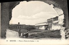 CPA Meknes Place Et Palais Du Sultan