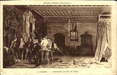 CPA Musee Conde Chantilly Delaroche Assassinat du duc de Guise