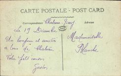 VINTAGE POSTCARD Bataille Of the Marne Thierry Castle the bridge on the Marne dynamites Militaria Coiffeur