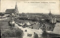 VINTAGE POSTCARD Surroundings Of Rouen Bonsecours Seen of the plate