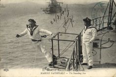 VINTAGE POSTCARD Boat National marine the probe