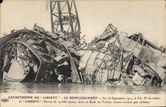 CPA Bateau Catastrophe du Liberte Le renflouement 