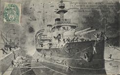 CPA Bateau Catastrophe du Iena 