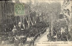 CPA Bateau Funerailles des victimes du Iena Les familles 