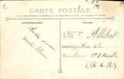 CPA Bateau Funerailles des victimes du Iena Les familles 